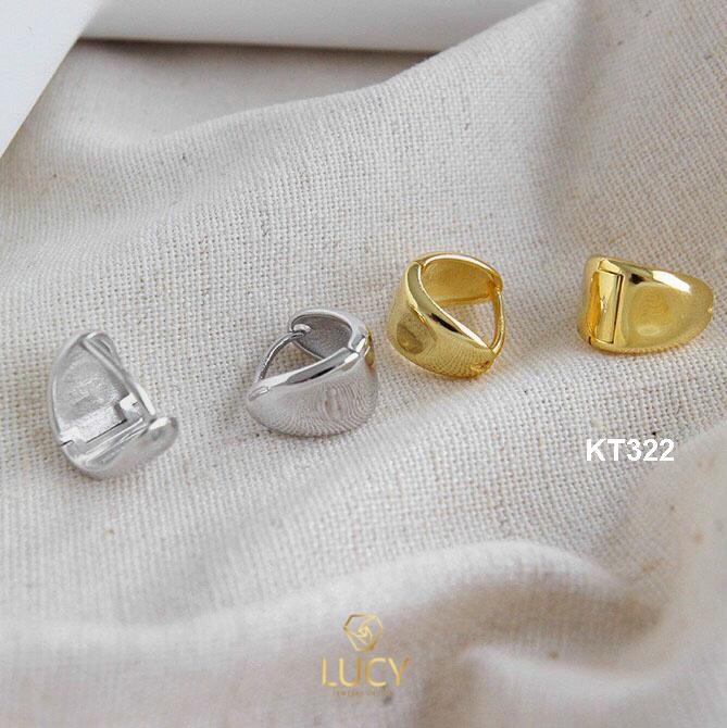 KT322 khuyên tại bạc ý xi vàng trắng