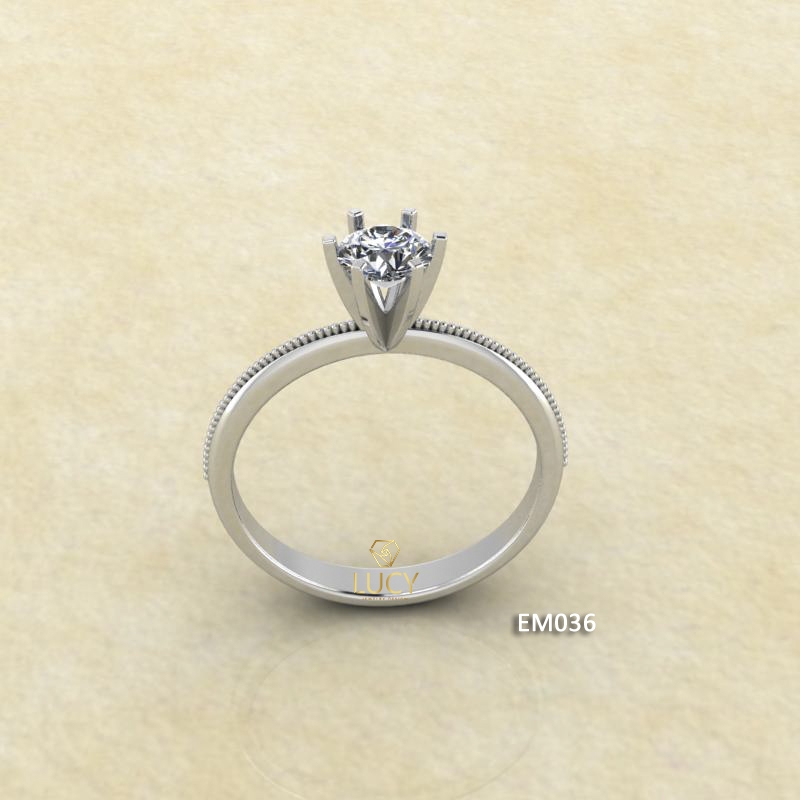 EM036 Nhẫn nữ ổ cao, nhẫn vàng, nhẫn thiết kế, nhẫn cầu hôn, nhẫn đính hôn - Lucy Jewelry