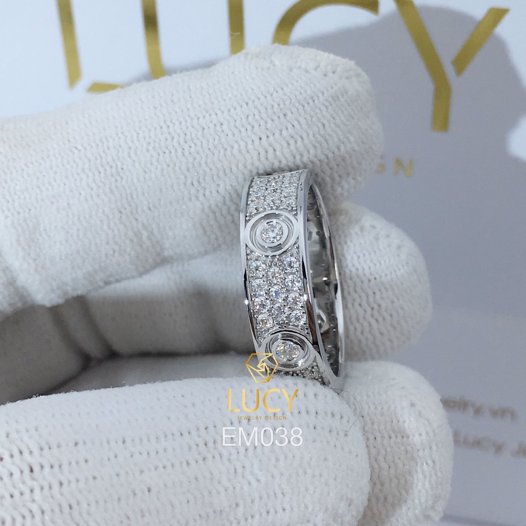 EM038 Nhẫn C.A.R.TI.ER full đá, nhẫn vàng, nhẫn thiết kế - Lucy Jewelry