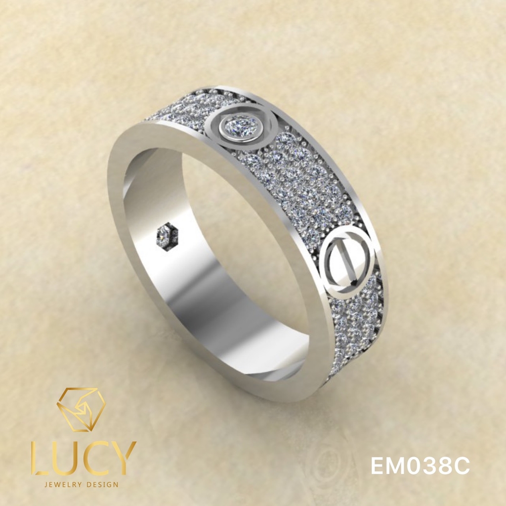 EM038C Nhẫn C.A.R.TI.ER full đá, nhẫn vàng, nhẫn thiết kế - Lucy Jewelry