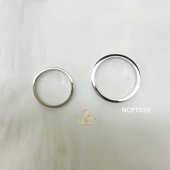 NCPT039 Nhẫn cưới bạch kim cao cấp Platinum 90% PT900 - Lucy Jewelry