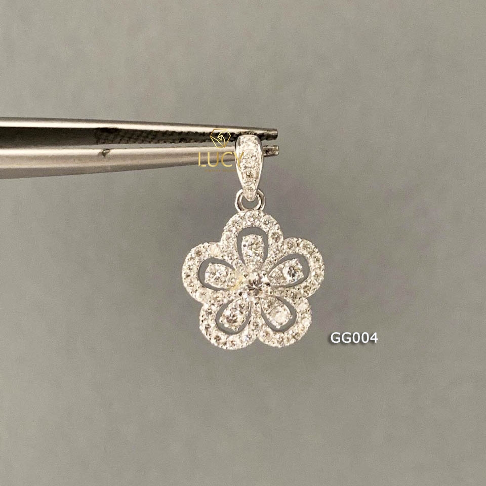 GG004 Mặt dây chuyền thiết kế vàng 10k 14k 18k - Lucy Jewely