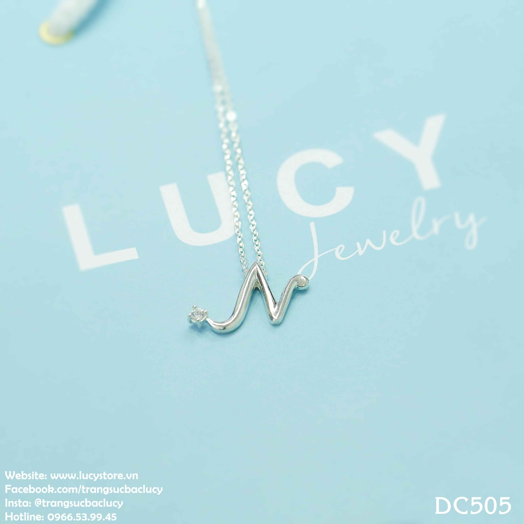 Dây chuyền chữ cái bạc Lucy - DC505