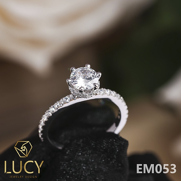 EM053 Nhẫn nữ vàng, nhẫn ổ kim, nhẫn nữ thiết kế, nhẫn cầu hôn, nhẫn đính hôn - Lucy Jewelry