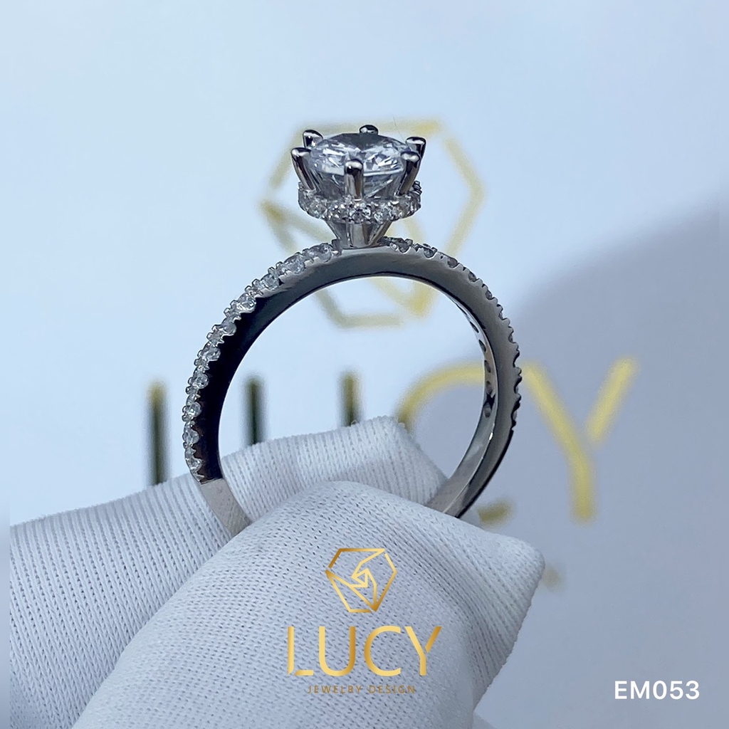 EM053 Nhẫn nữ vàng, nhẫn ổ kim, nhẫn nữ thiết kế, nhẫn cầu hôn, nhẫn đính hôn - Lucy Jewelry