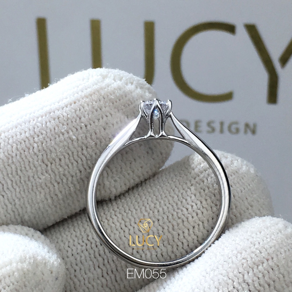 EM055 Nhẫn nữ vàng, nhẫn ổ kim, nhẫn nữ thiết kế, nhẫn cầu hôn, nhẫn đính hôn - Lucy Jewelry