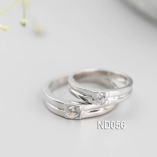 Nhẫn đôi nhẫn cặp bạc Lucy - ND056