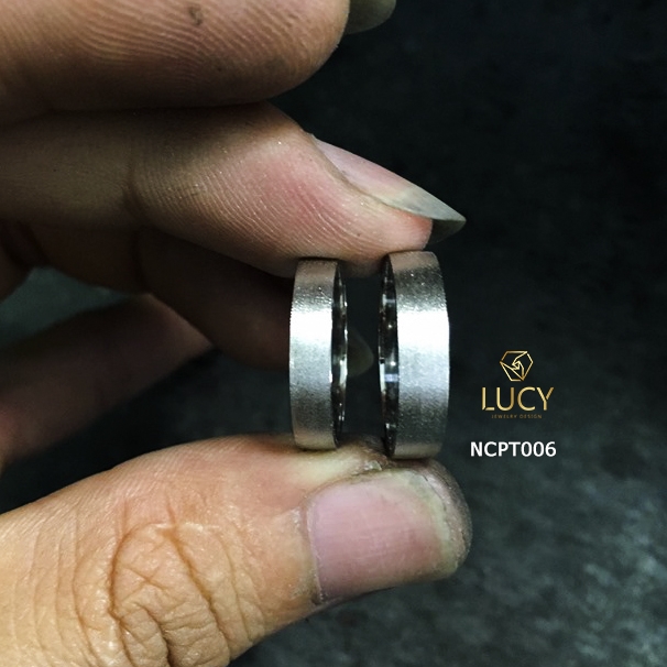 NCPT006 Nhẫn cưới bạch kim cao cấp Platinum 90% PT900 - Lucy Jewelry