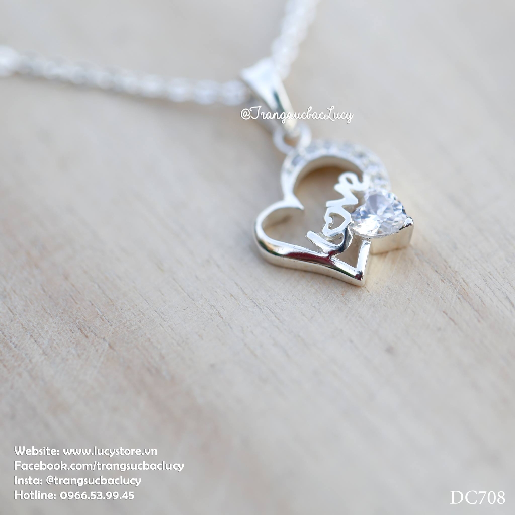 [ORDER] Dây chuyền chữ LOVE bạc Lucy - DC708