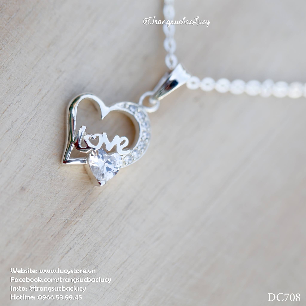 [ORDER] Dây chuyền chữ LOVE bạc Lucy - DC708