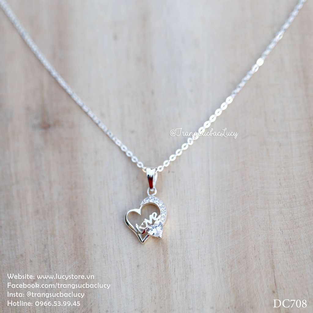 [ORDER] Dây chuyền chữ LOVE bạc Lucy - DC708