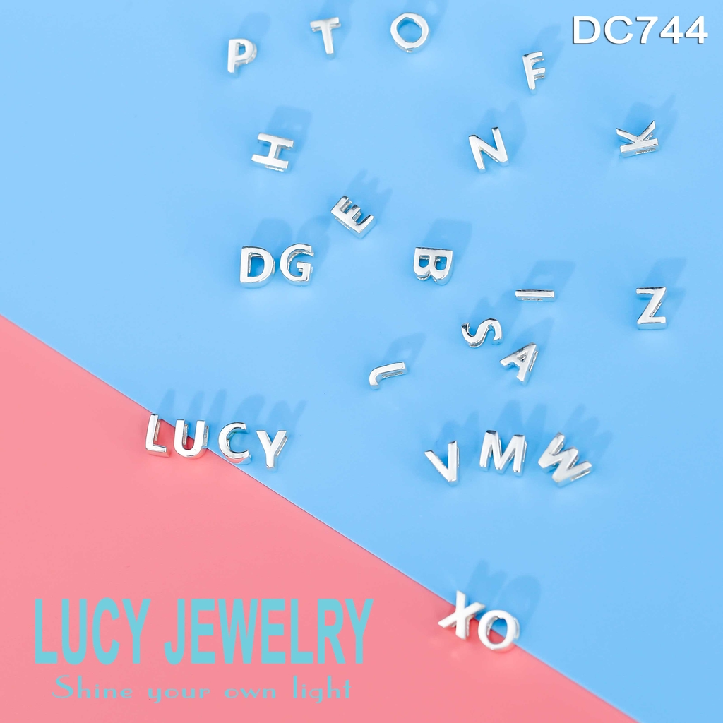 Dây chuyền chữ cái bạc Lucy - DC744