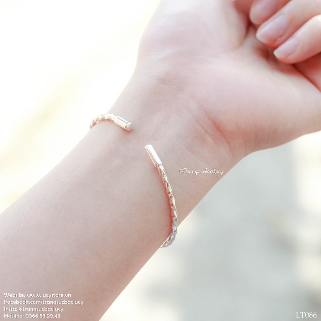 (ORDER) Lắc tay  cuff xoắn - LT086