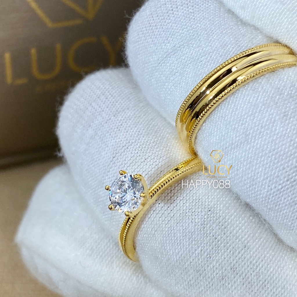 HAPPY088 Nhẫn cưới thiết kế - Lucy Jewelry
