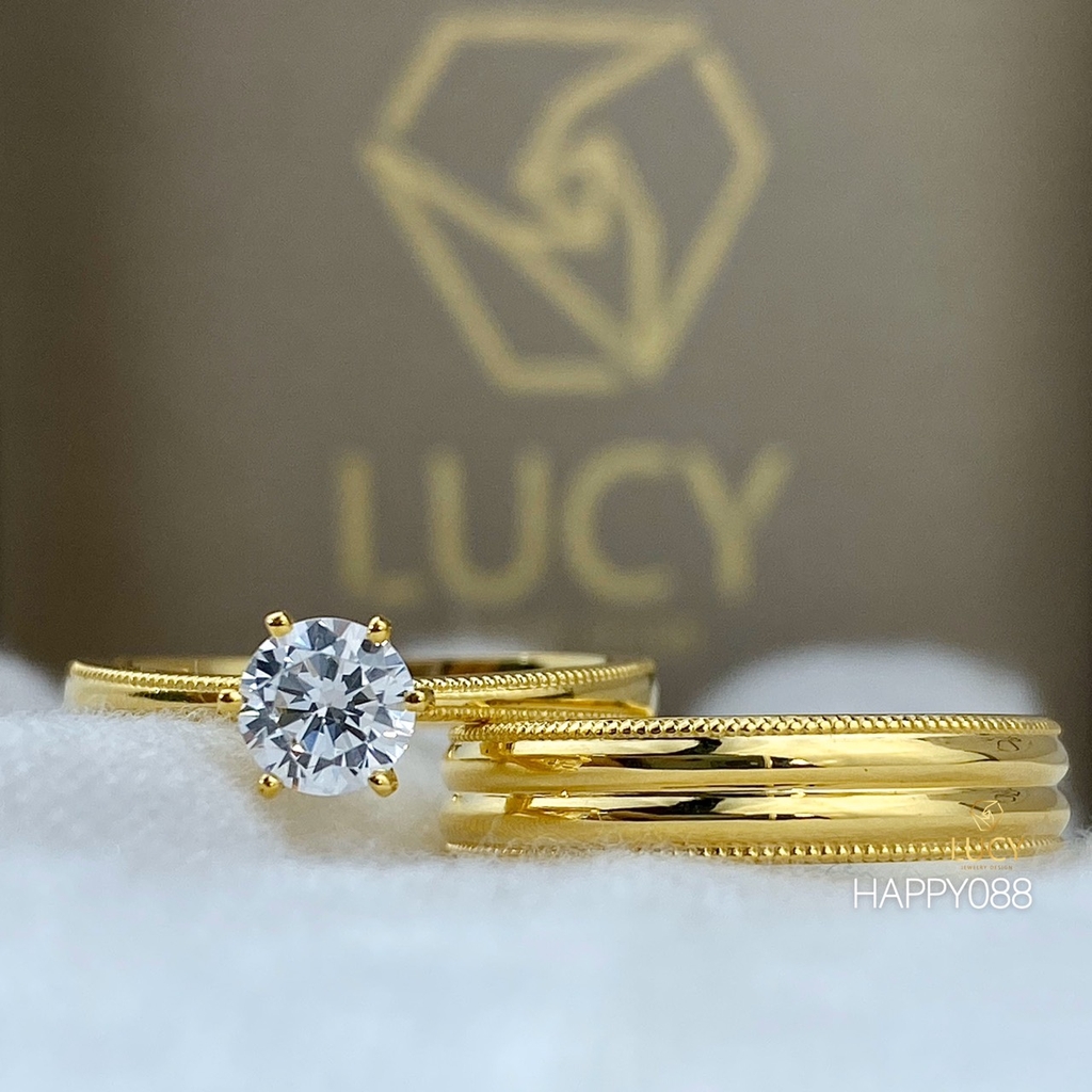 HAPPY088 Nhẫn cưới thiết kế - Lucy Jewelry