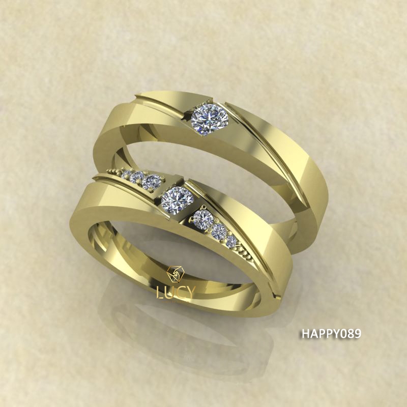 HAPPY089 Nhẫn cưới thiết kế - Lucy Jewelry