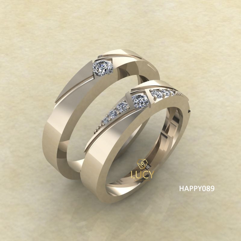 HAPPY089 Nhẫn cưới thiết kế - Lucy Jewelry