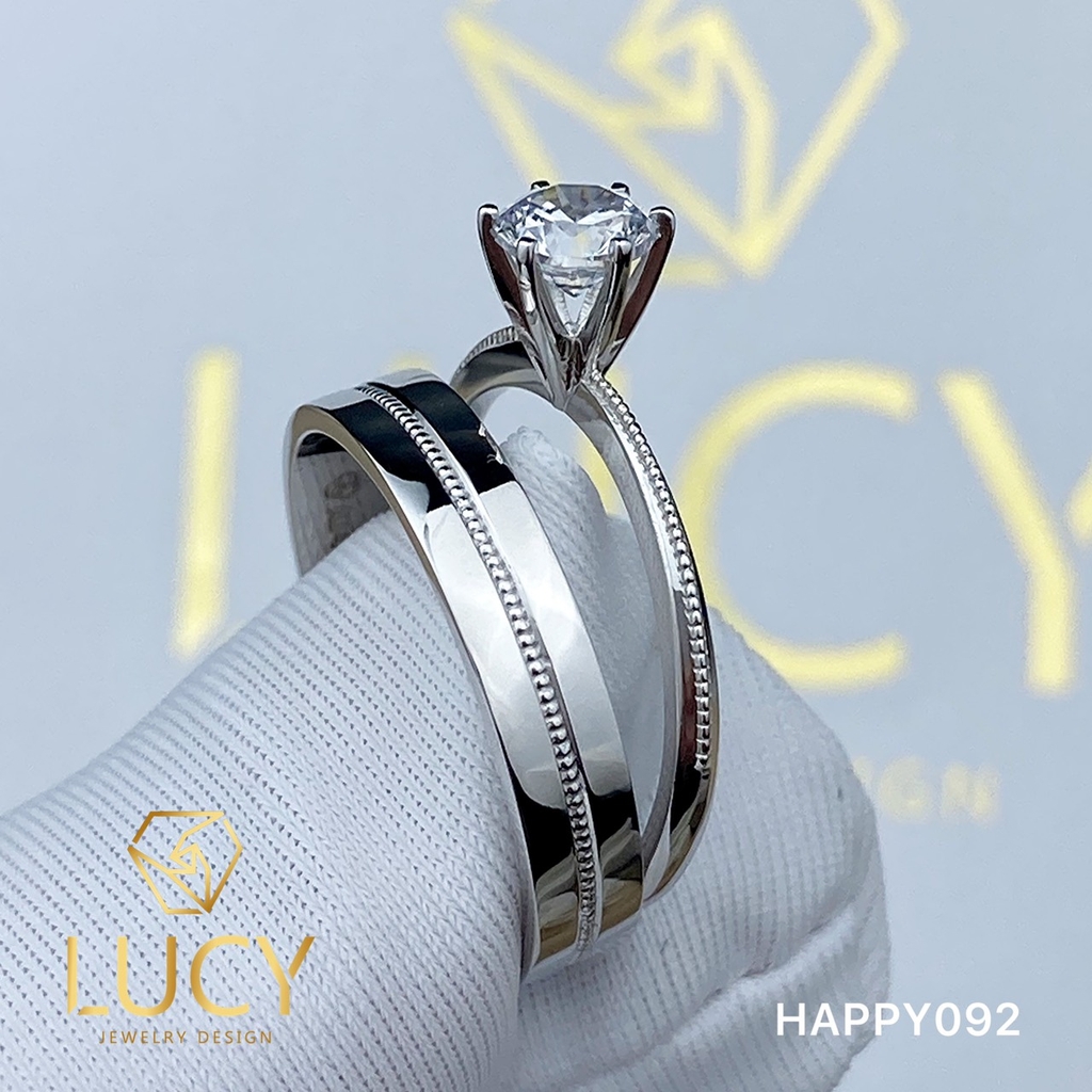 HAPPY092 Nhẫn cưới thiết kế - Lucy Jewelry