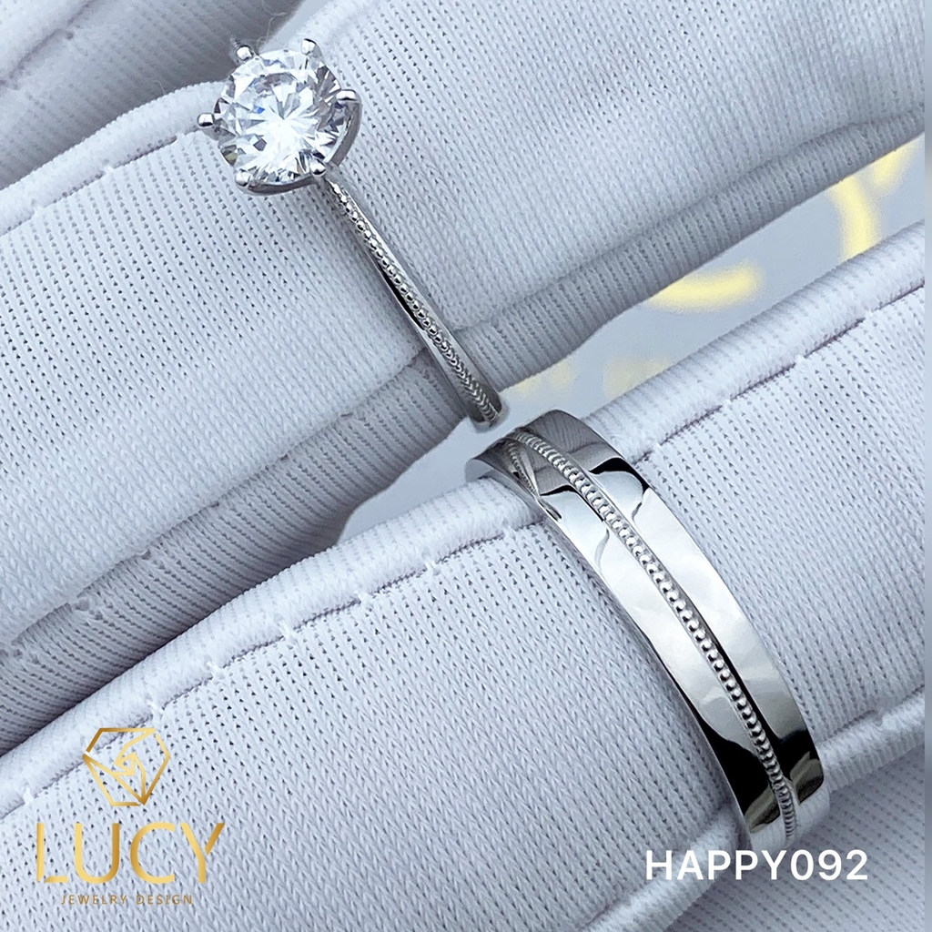 HAPPY092 Nhẫn cưới thiết kế - Lucy Jewelry