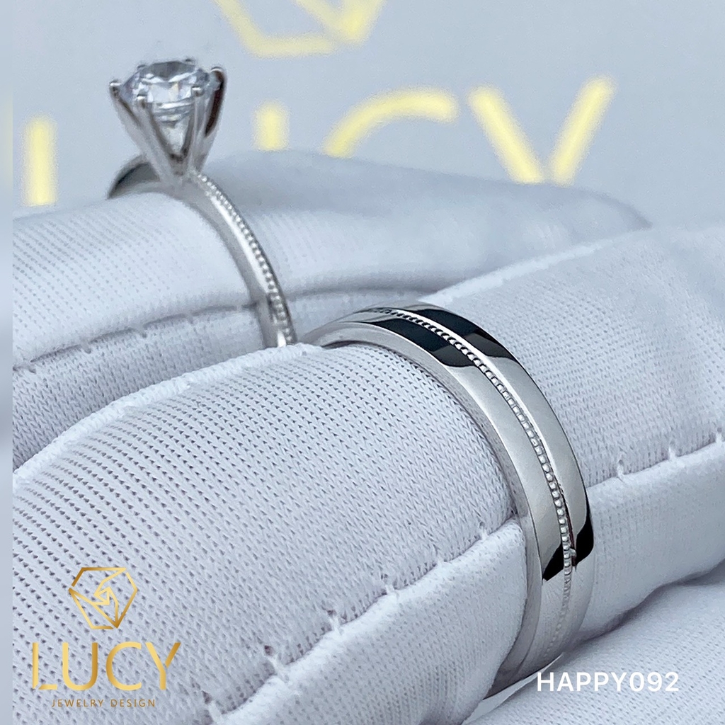 HAPPY092 Nhẫn cưới thiết kế - Lucy Jewelry