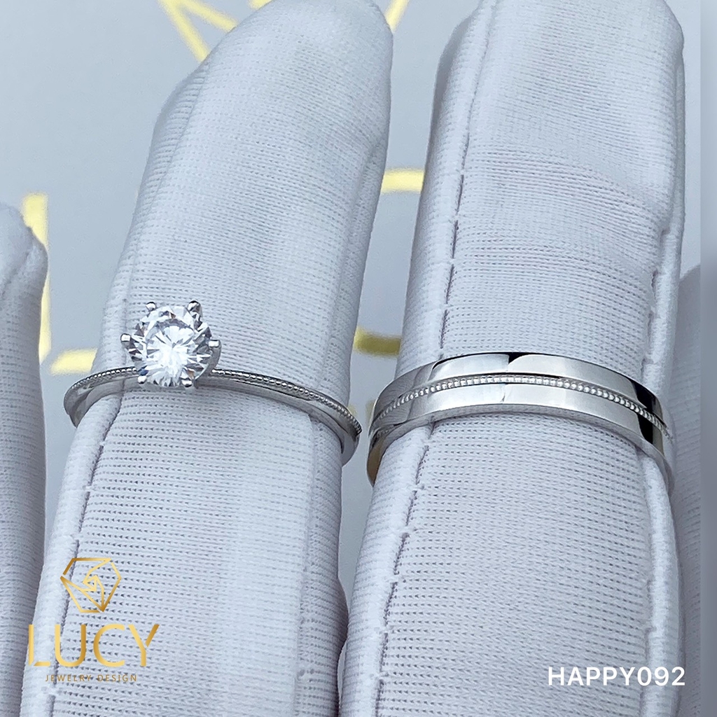 HAPPY092 Nhẫn cưới thiết kế - Lucy Jewelry