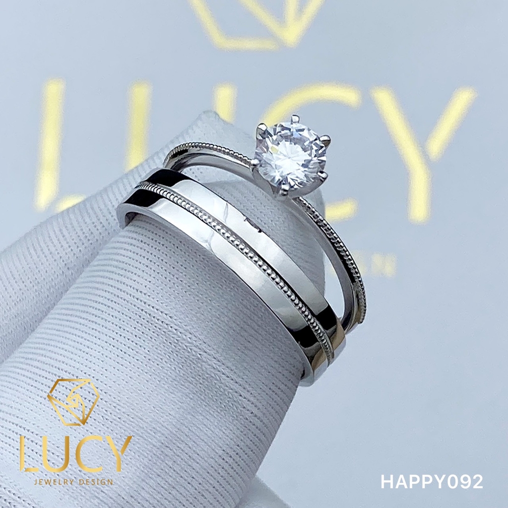 HAPPY092 Nhẫn cưới thiết kế - Lucy Jewelry