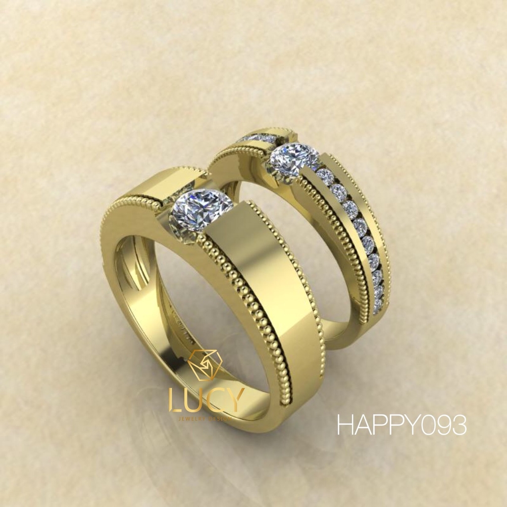 HAPPY093 Nhẫn cưới thiết kế - Lucy Jewelry