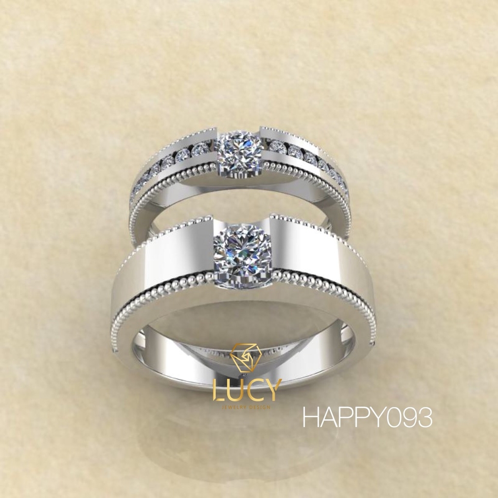 HAPPY093 Nhẫn cưới thiết kế - Lucy Jewelry