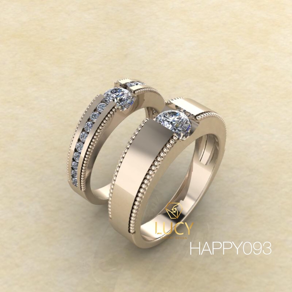 HAPPY093 Nhẫn cưới thiết kế - Lucy Jewelry