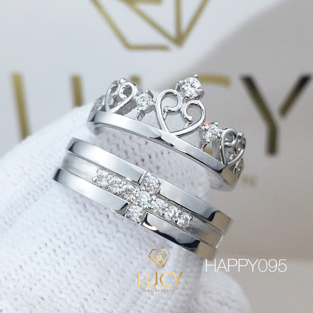 HAPPY095 Nhẫn cưới thiết kế - Lucy Jewelry