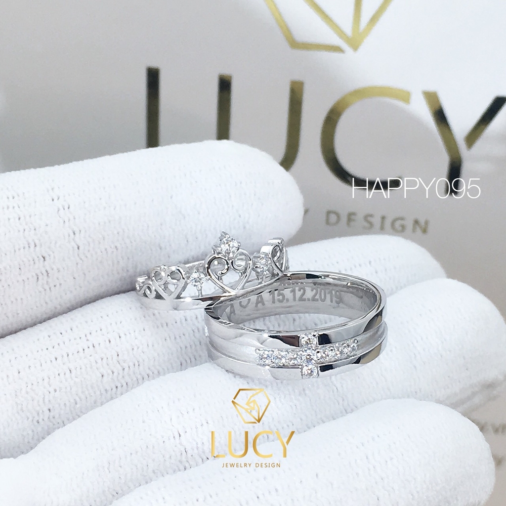 HAPPY095 Nhẫn cưới thiết kế - Lucy Jewelry