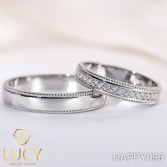 HAPPY096 Nhẫn cưới thiết kế - Lucy Jewelry