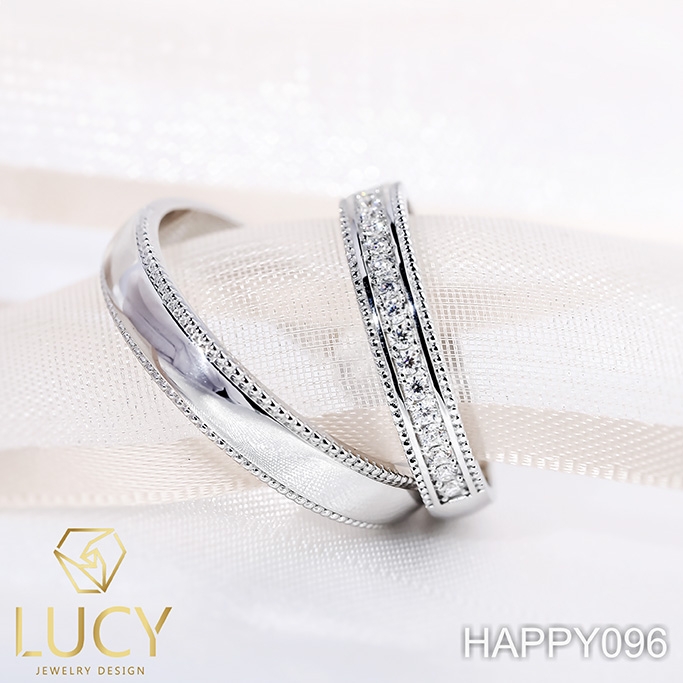 HAPPY096 Nhẫn cưới thiết kế - Lucy Jewelry