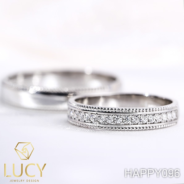 HAPPY096 Nhẫn cưới thiết kế - Lucy Jewelry