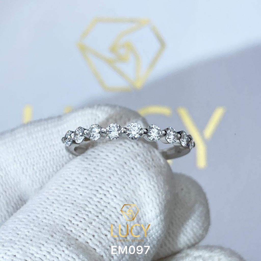 EM097 Nhẫn vàng nữ, nhẫn band 2.5mm, nhẫn nữ thiết kế - Lucy Jewelry