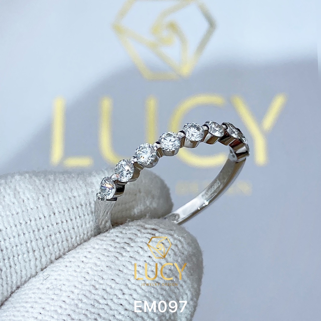 EM097 Nhẫn vàng nữ, nhẫn band 2.5mm, nhẫn nữ thiết kế - Lucy Jewelry