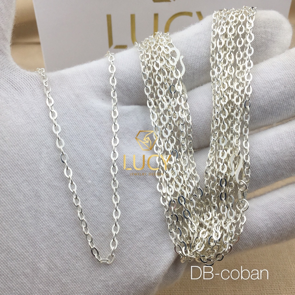 DB-coban Dây chuyền vòng cổ bạc ta cho bé cơ bản