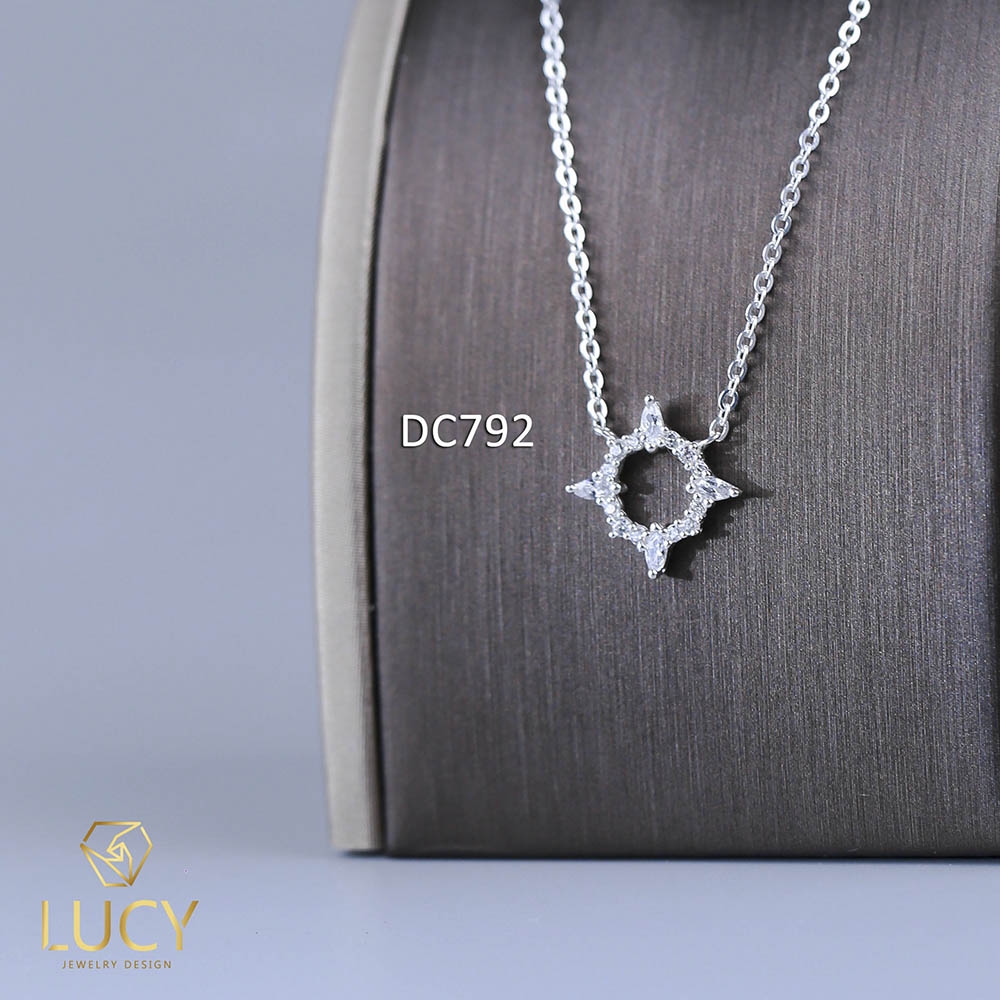 DC792 DÂY CHUYỀN VÒNG TRÒN MAY MẮN BẠC LUCY BẠC 925