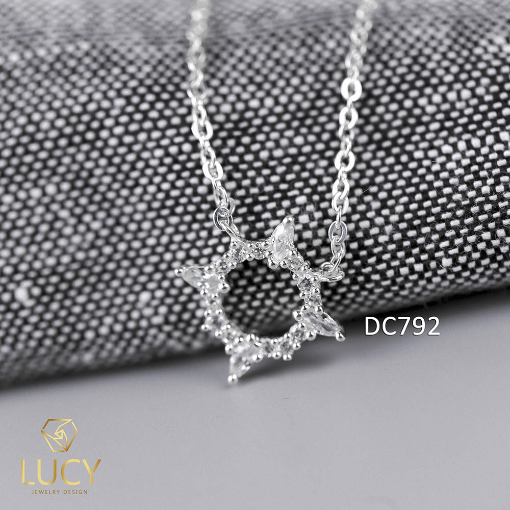 DC792 DÂY CHUYỀN VÒNG TRÒN MAY MẮN BẠC LUCY BẠC 925