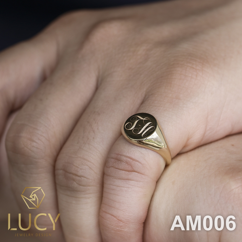 AM006 Nhẫn vàng nam đeo ngón út - Lucy Jewelry