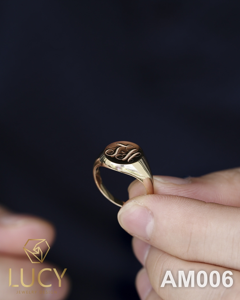AM006 Nhẫn vàng nam đeo ngón út - Lucy Jewelry