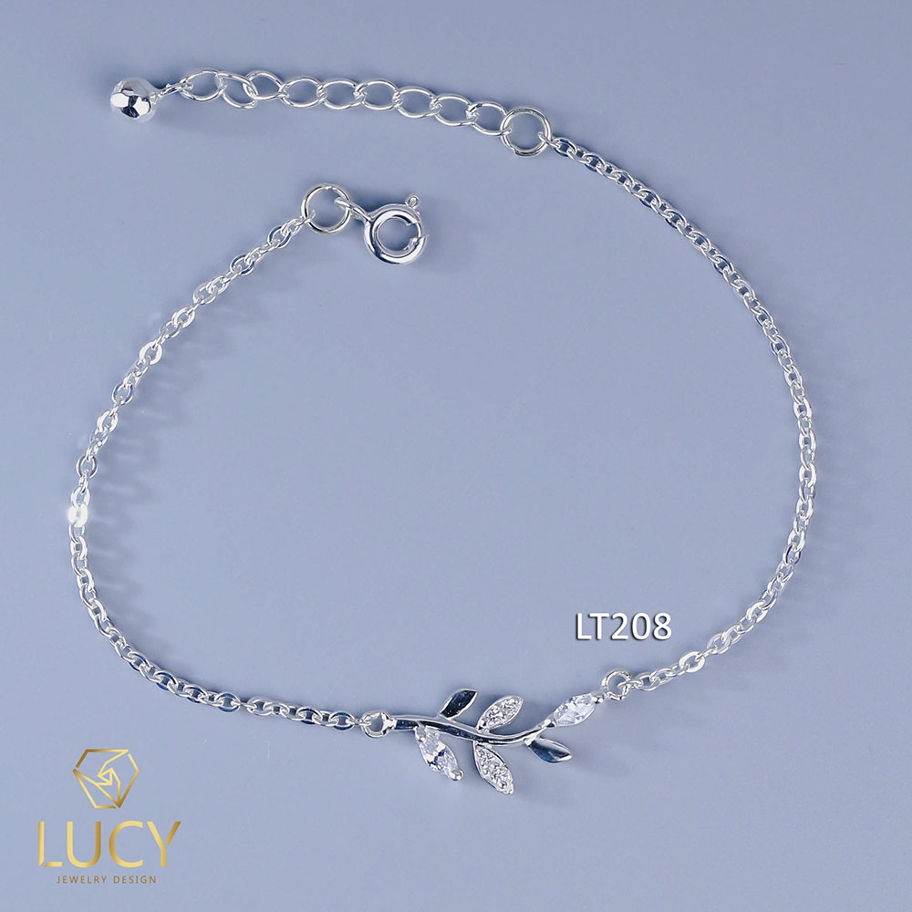 LT208 LẮC TAY CÀNH LÁ TRANG SỨC BẠC LUCY BẠC 925