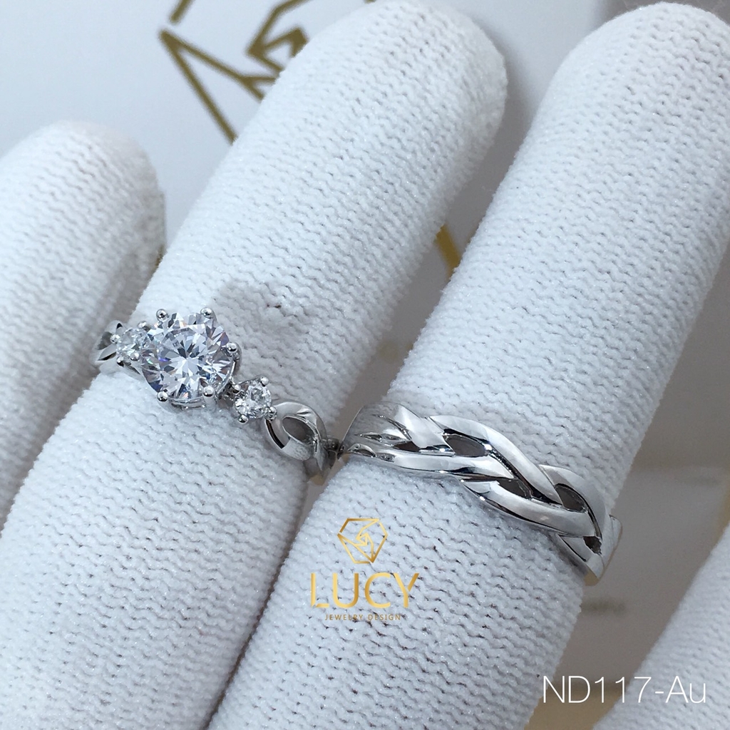 ND117_Au Nhẫn cưới thiết kế - Lucy Jewelry