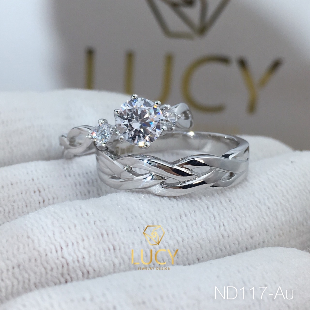 ND117_Au Nhẫn cưới thiết kế - Lucy Jewelry