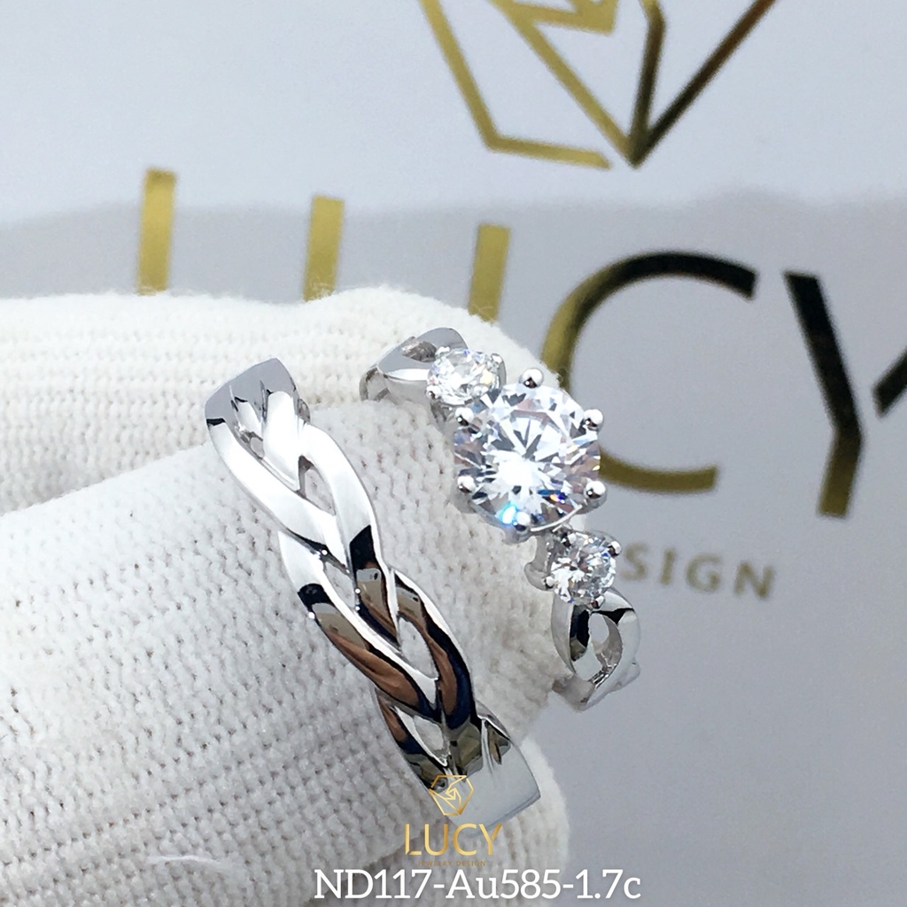 ND117_Au Nhẫn cưới thiết kế - Lucy Jewelry