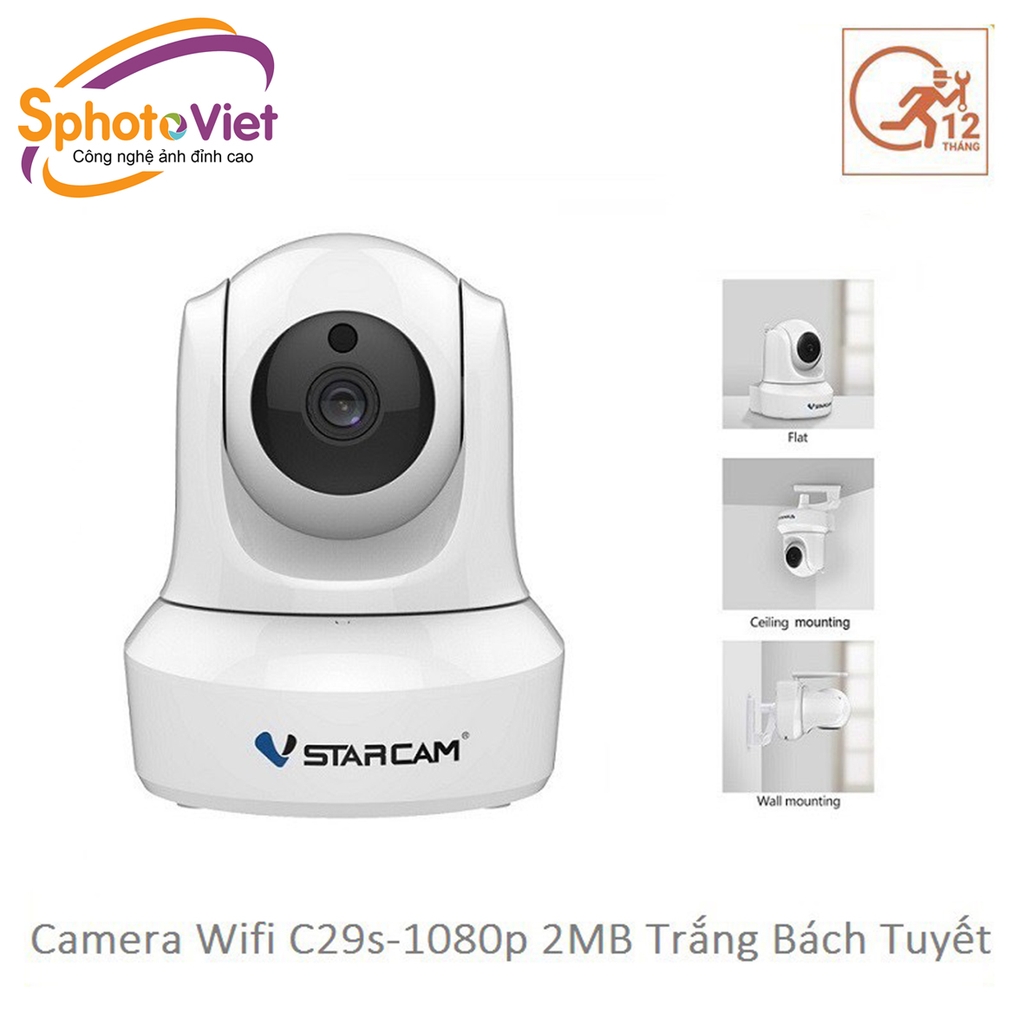 Camera Wifi IP Vstarcam C29s FHD 1080p Trắng