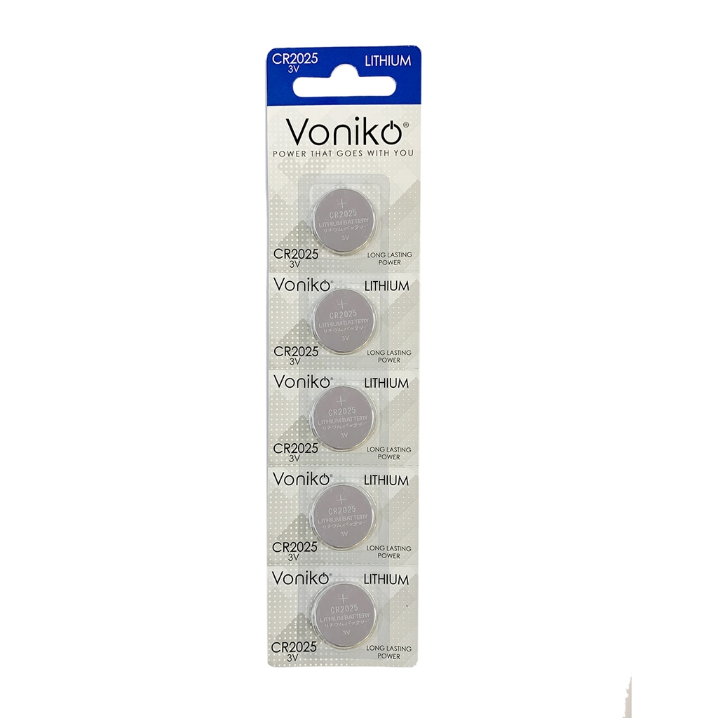 Pin VONIKO USA Lithium CR2025 3V vỉ 5 viên