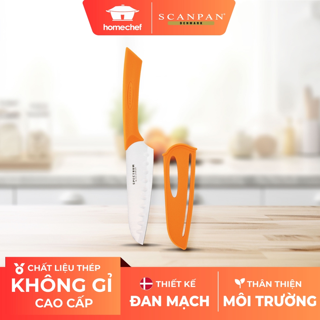 Dao thái Scanpan Spectrum 12,5cm 70002003 (màu cam)