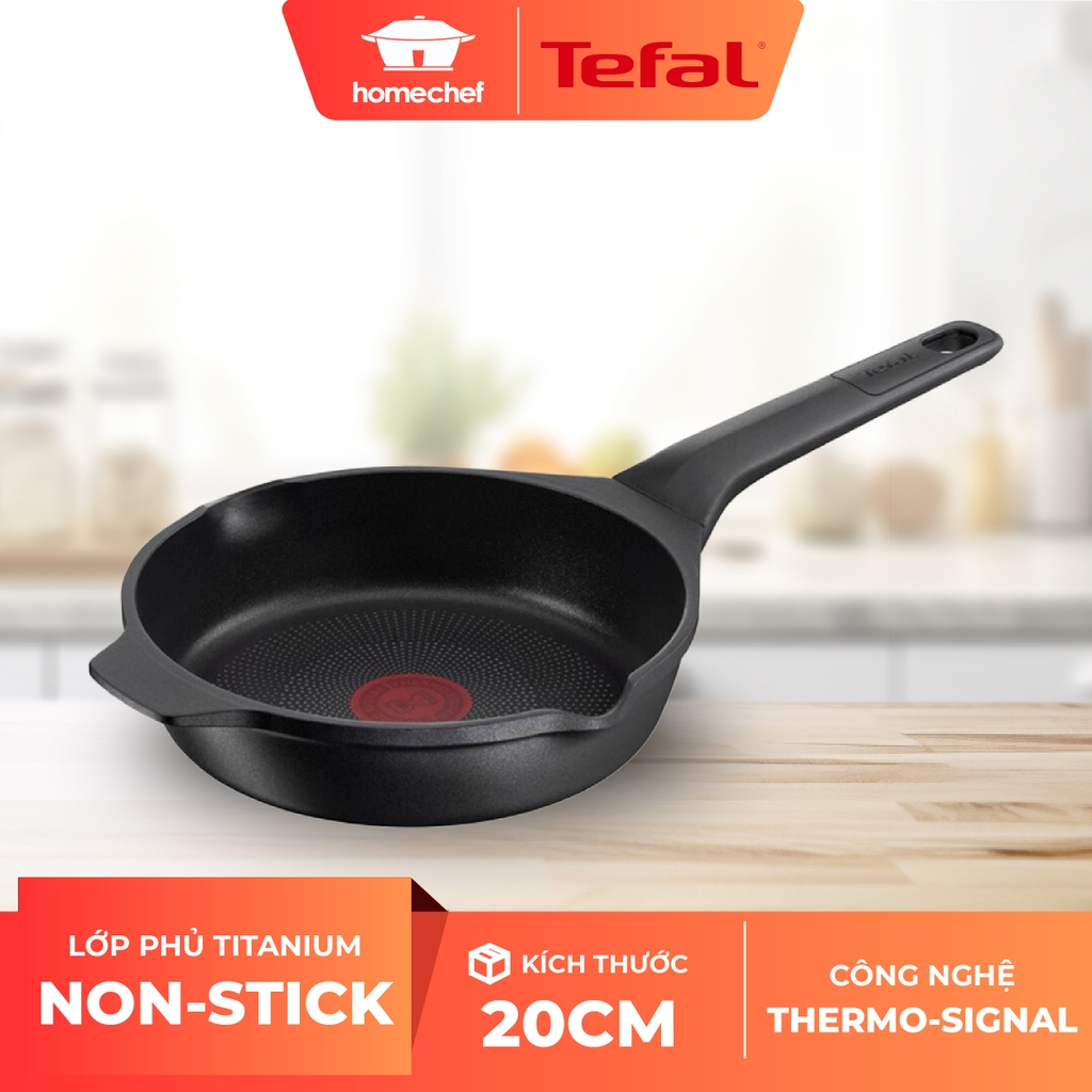 Chảo đúc cao cấp Tefal Robusto có miệng rót 20cm E2490244