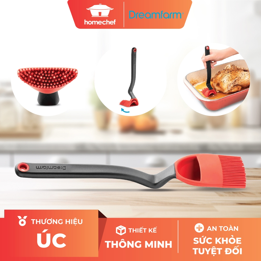 Chổi phết dầu, nước xốt Dreamfarm Brizzle-màu đỏ-DFBR4120
